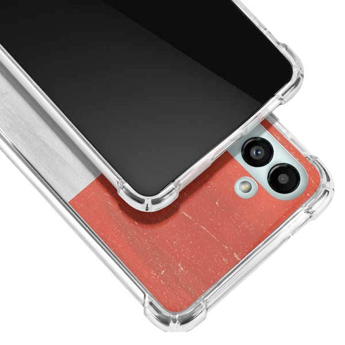Peru Flag Distressed Galaxy A13 5G Clear Case
